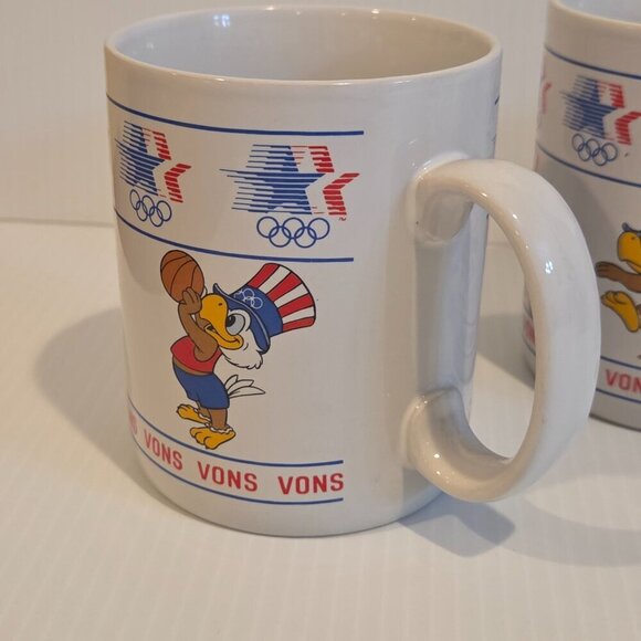 Sam the Eagle VONS Coffee Mug 1984 Los Angeles Summer Olympics PAPEL Set of 4 - Picture 9 of 15